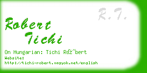 robert tichi business card